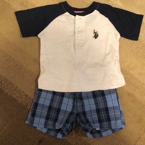 EUC U.S. POLO Assn. Matching 2-Pc Set Sz 18M (Boy)
